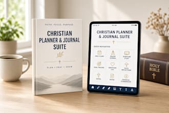 design a christian planner prayer journal devotional planner and affirmation