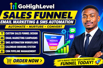 design gohighlevel sales funnel ghl email marketing go high level sms automation