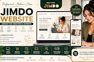 design solopreneur ebook seller tailor template seller consultant jimdo website