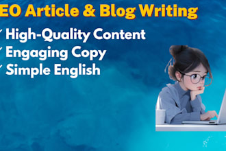 be your expert SEO content writer and blog post writer