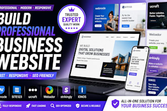 build webnode site123 ucraft webador strikingly business website ionos design