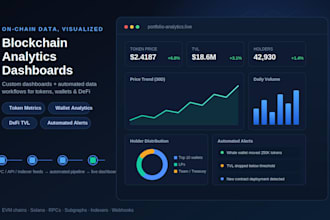 build a powerful blockchain analytics dashboard
