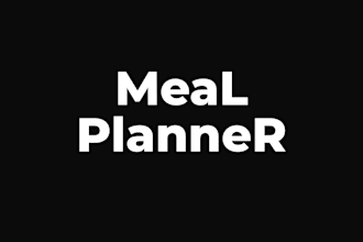 design a minimalist and attractive meal planner for your household