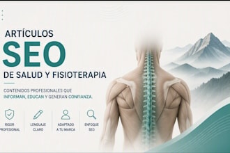 redactaré artículos SEO de salud y fisioterapia