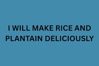 make rice and plantain deliciously