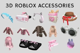 create custom roblox ugc accessories and 3d game assets