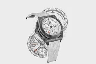 design 3d luxury watch animation, cad model and technical drawing for dfm