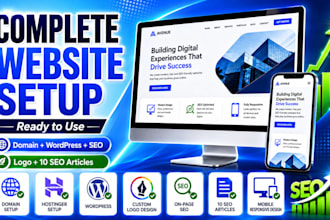 build your website from domain setup to SEO with 10 pillar articles