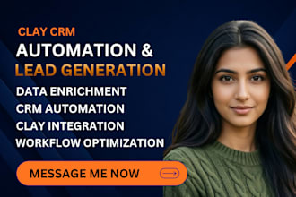 setup clay automation lead generation data enrichment crm integration