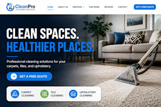 build wix carpet cleaning website tile cleaning website upholstery website