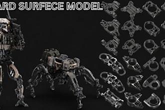 do realistic 3d sci fi hard surface asset sci fi mech for unity unreal engine