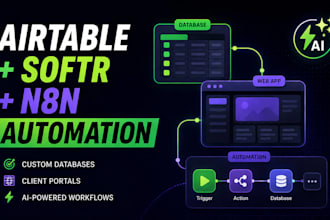 setup airtable database airtable softr webapp airtable n8n ai automation