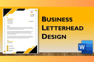 design professional business letterhead and corporate stationery