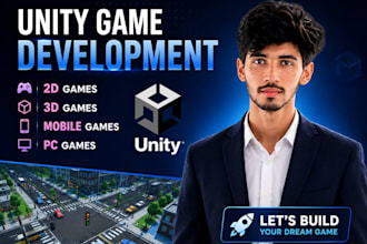 develop 2d 3d mobile game in unity