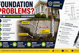 assess foundation cracks, settlement and structural foundation problems