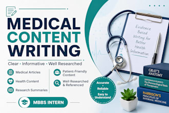 write accurate medical article and health content