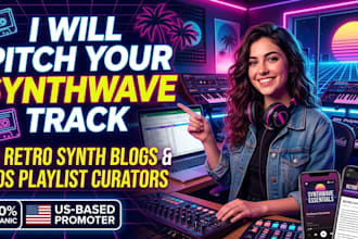 pitch your synthwave track to retro synth blogs and 80s playlist curators