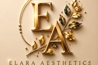 design a luxury beauty, skincare and aesthetic logo