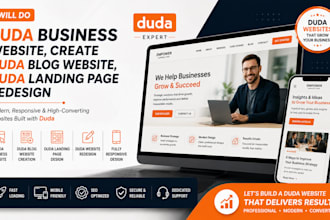 do duda business website create duda blog website duda landing page redesign