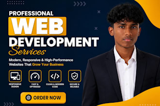 create a professional responsive website