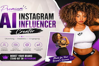 create a realistic ai influencer and virtual model for social media