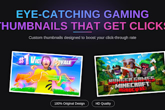 design clean minimal youtube thumbnails for gaming and tech