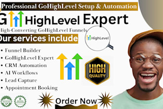 gohighlevel expert ghl setup and workwflows automation crm and funnel specialist