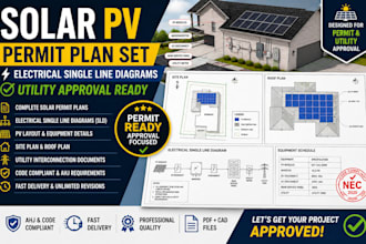 design solar pv permit plan set electrical single line diagrams utility approval