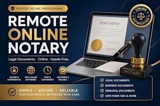 notarize legal documents online as a remote US notary