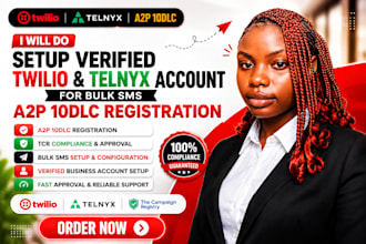 do twilio and telnyx a2p 10dlc registration sms compliance