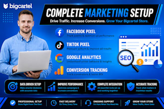 do complete marketing setup for your bigcartel store