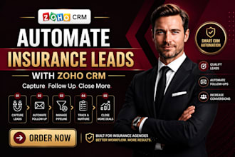 automate zoho CRM lead workflows for insurance agencies