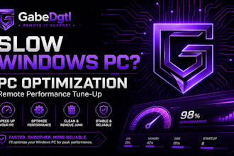 speed up and optimize your windows PC remotely