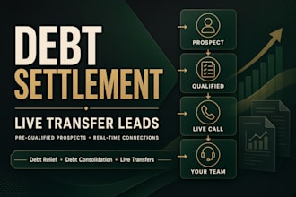 debt settlement live transfer leads, debt relief leads, debt consolidation leads