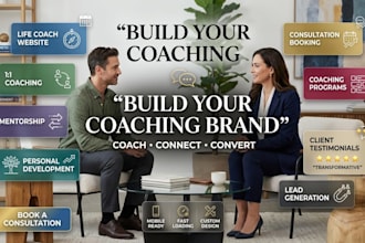 coaching website, life coach website, consulting website, consultant website