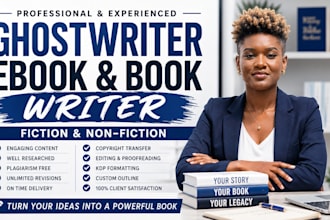 ebook ghostwriter book writer nonfiction KDP ghostwriter