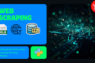 do web scraping, data extraction, and web crawling