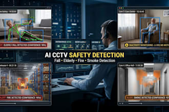 build fall detection, elderly monitoring, fire detection, fire smoke detection