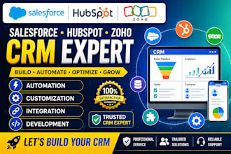 be your salesforce, hubspot and zoho crm expert and consultant