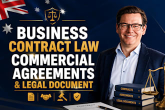 provide business contract law commercial agreements and legal document