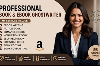 ghostwrite fiction self help non fiction ebook amazon KDP business finance book