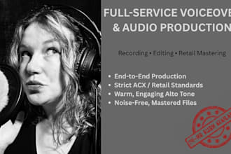 record and produce your voiceover with fast turnaround