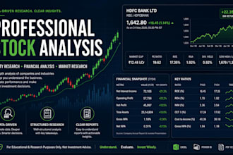 do professional stock analysis and equity research