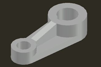 3d cad industrial part or mechanical cad product design with solidworks
