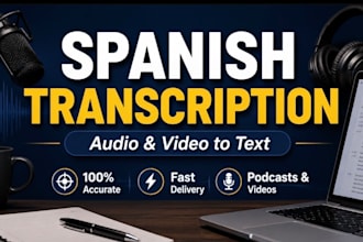 transcribe your spanish audio or video to text accurately