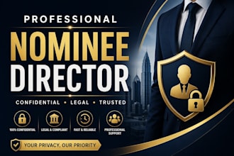 provide nominee director services for UK company