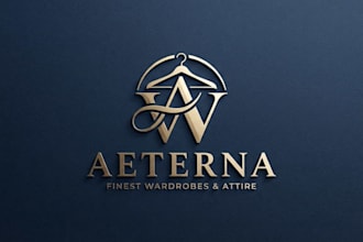 design a premium wardrobe logo for your fashion brand