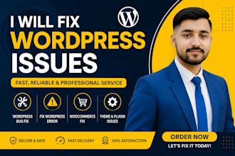 fix wordpress issues, fix wordpress errors, wordpress bug fix wordpress website
