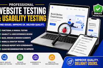 do professional website testing and usability testing