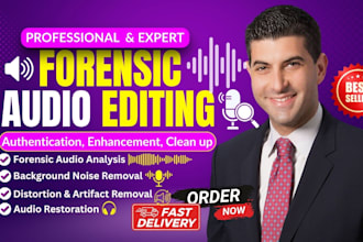 forensic audio editing, noise removal, restoration and audio noise reduction